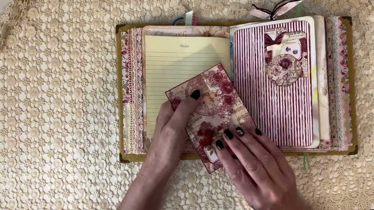 Vintage Florals Junk Journal Flip Through SOLD THANK YOU 