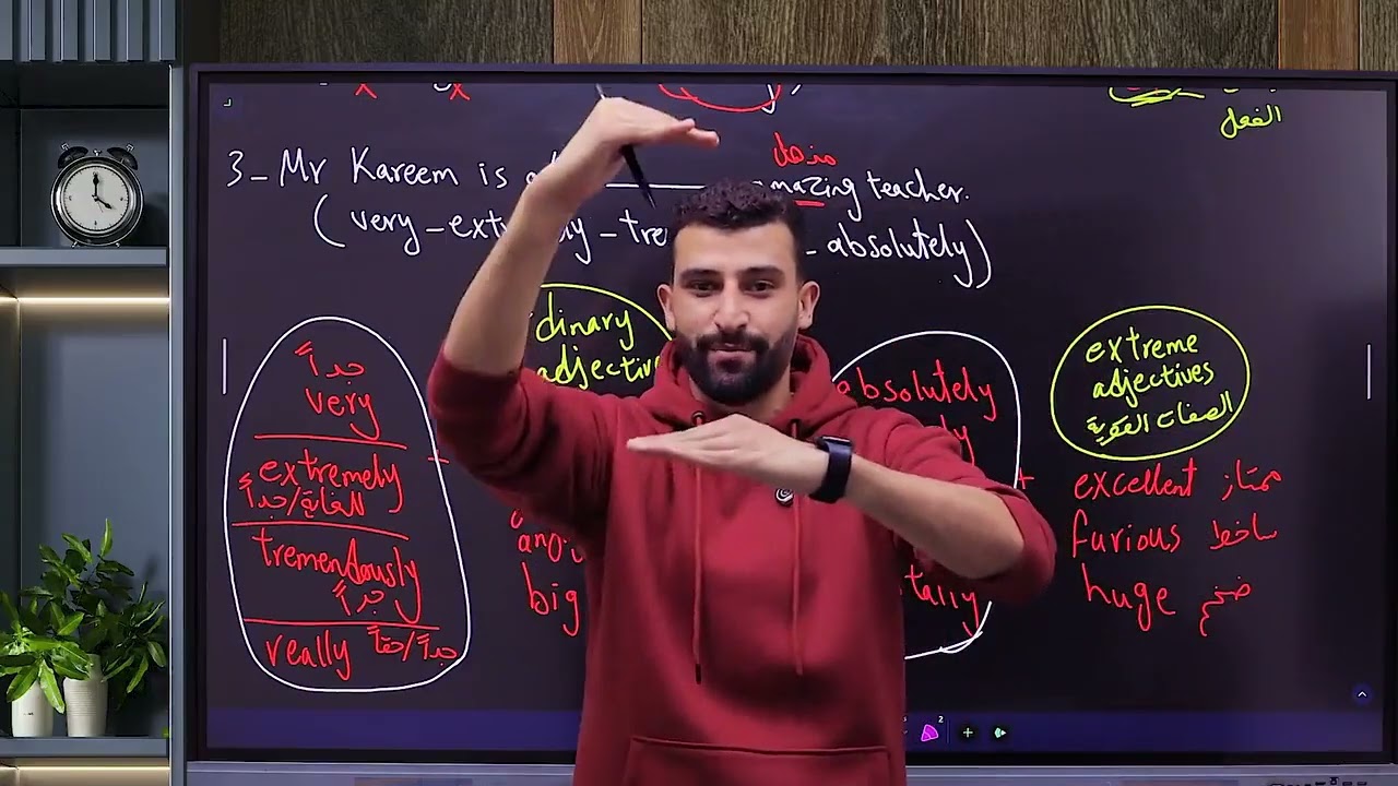 حل أسئلة خاصة بالظروف adverbs ، طبق اللي اتعلمته في الجزء الأول 🔥🤩
