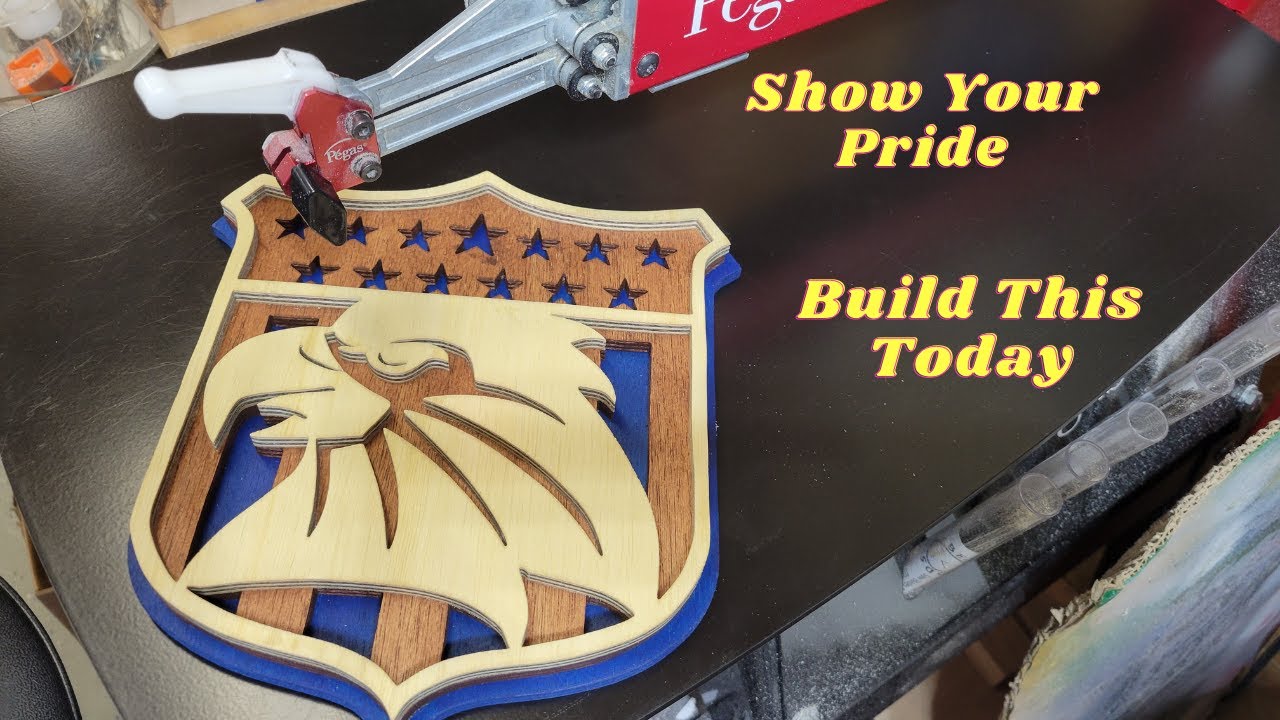 Steve Good | Flag Shield | Scroll saw.