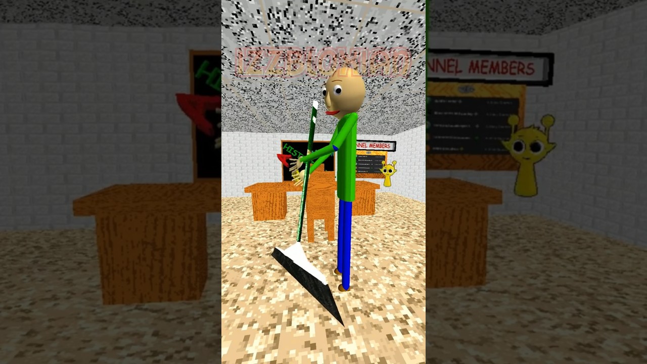 Baldi uses Gotta Sweep as a broom 🧹💀 - 