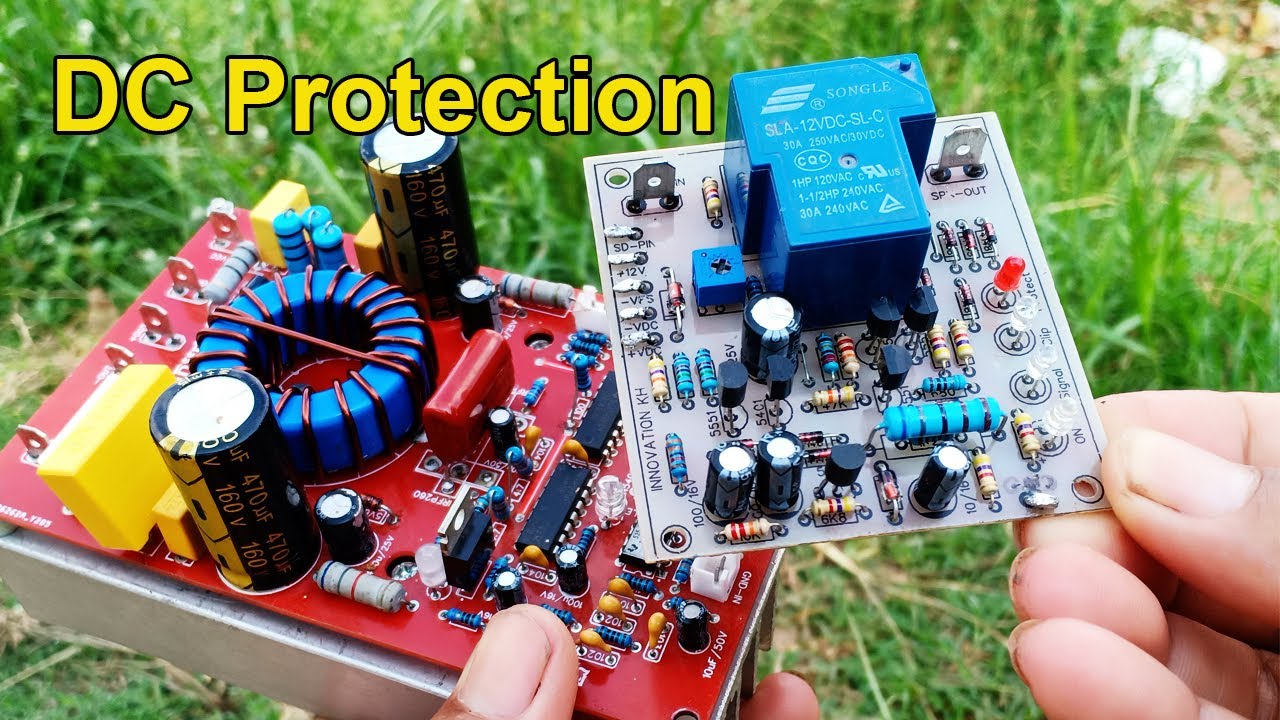 For Amplifier Class D Relay 12V DC Protection and Over current Protection