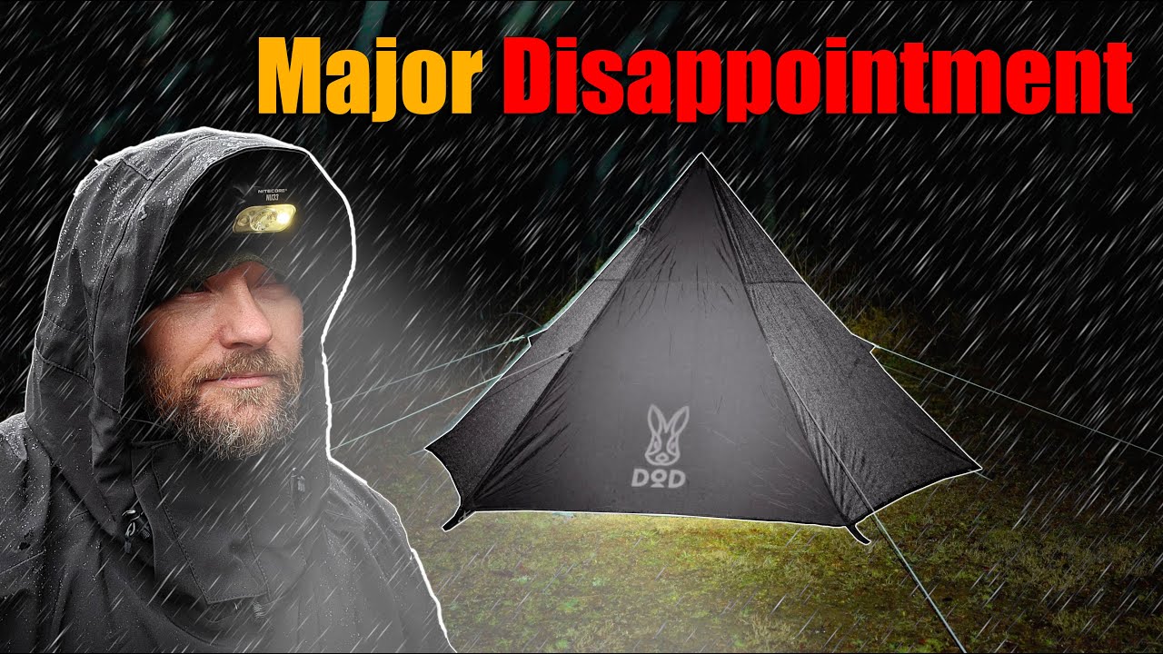 I Was Completely Wrong About This One - DOD Outdoors Ichi One Pole Tipi Tent Test Night