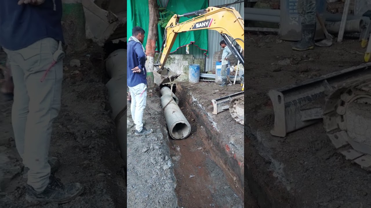 how to lay r.c.c hume pipe NP 3 #concretepipe #waterwork