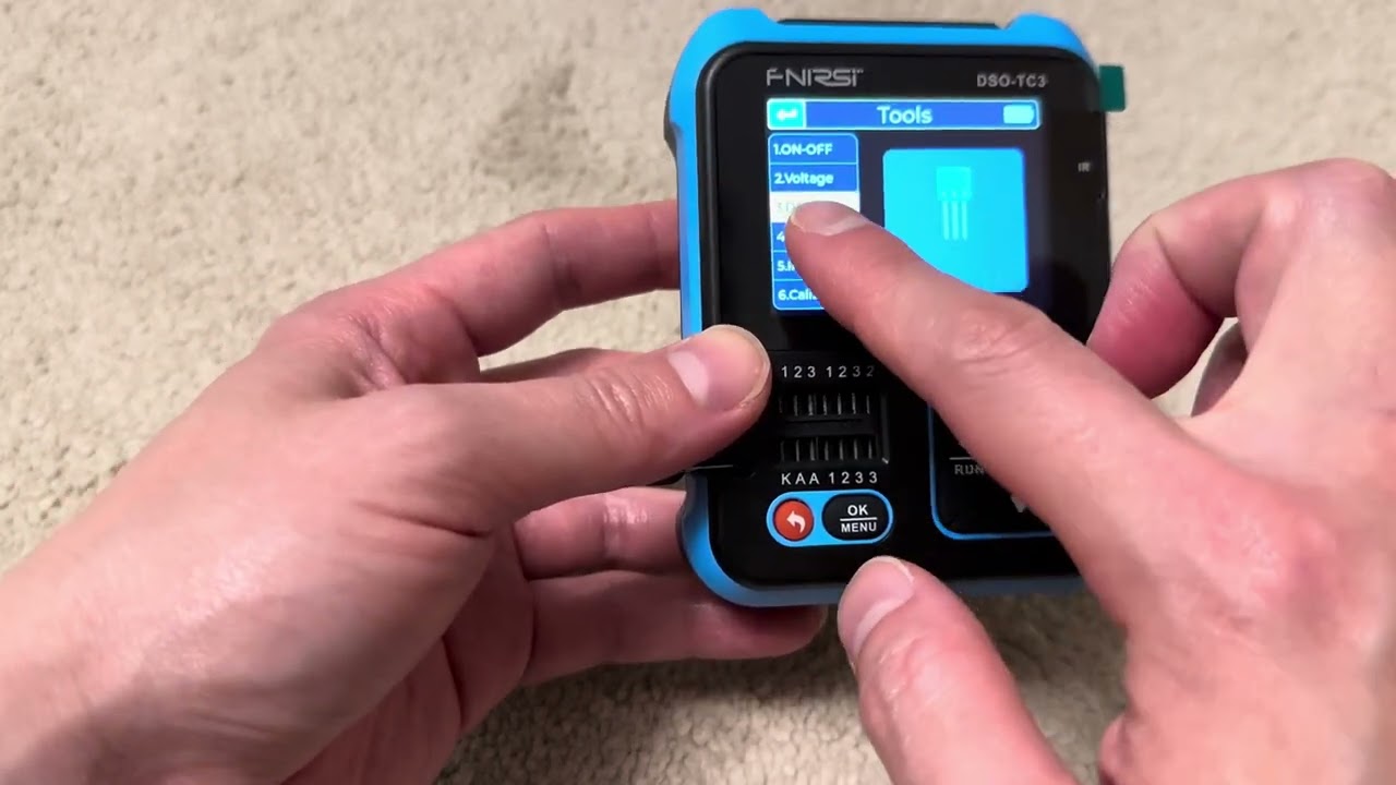 Quick intro to the FNIRSI DSO-TC3 Multifunction Electronic Component Tester