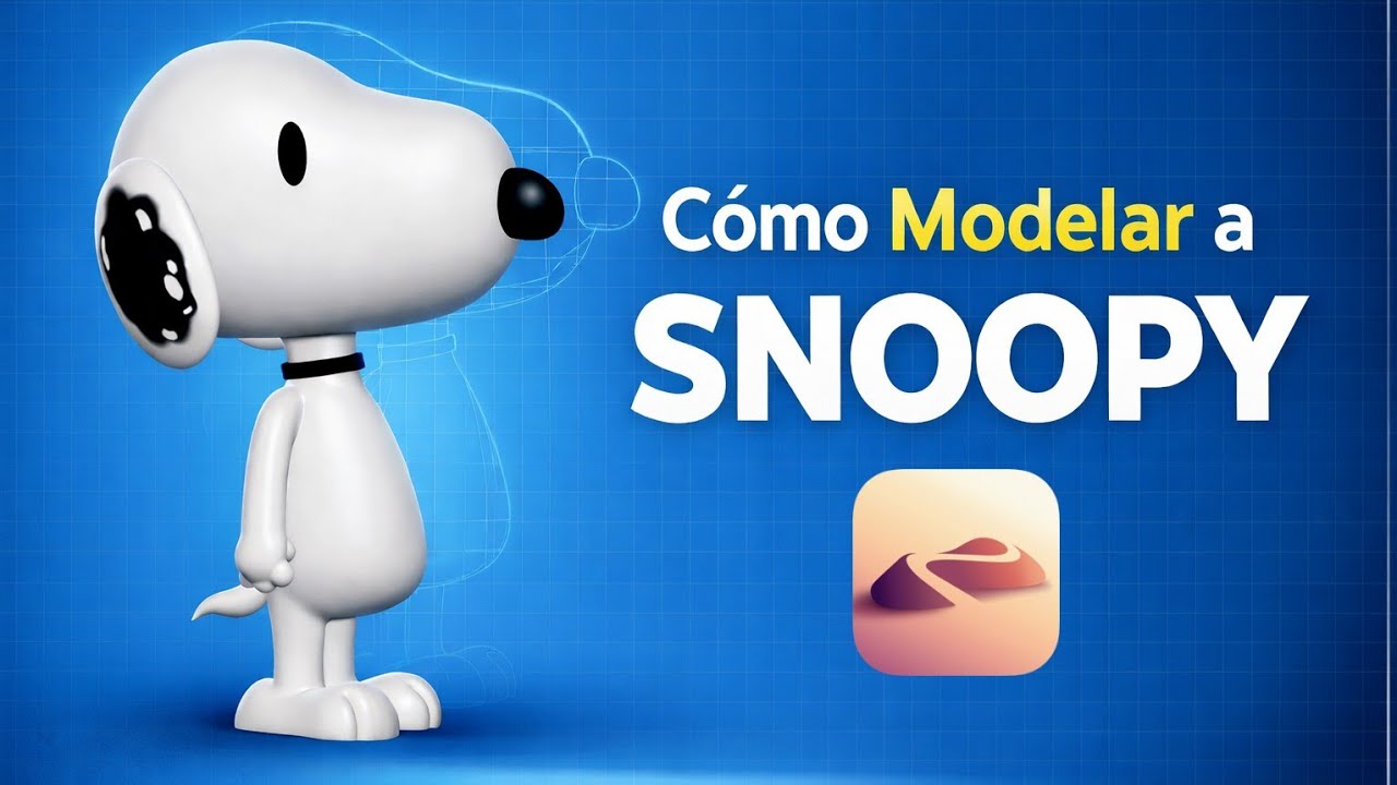 Mira como modelo a Snoopy en Nomad Sculpt en vivo!