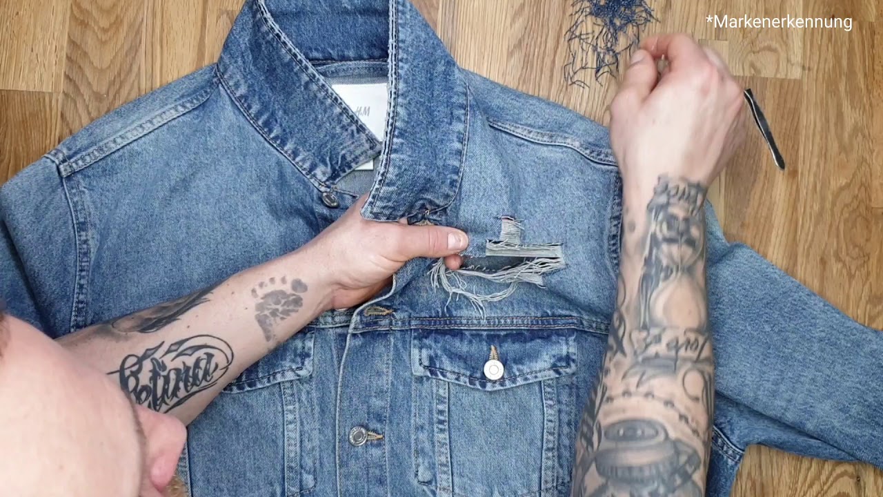 DIY / Selbst gemacht: Destroyed Jeans Jacke
