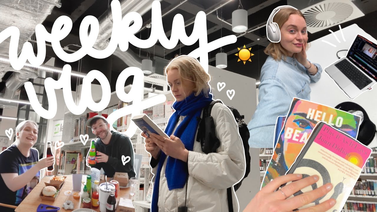weekly vlog ☀️ alltag zuhause, bücherei, food-haul & gym motivation 🌸