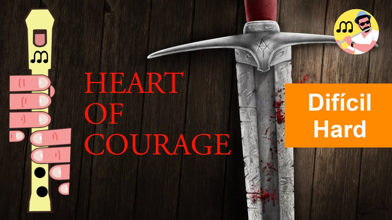 Heart of Courage for recorder flute. Flauta dulce. Música épica Thegrefg