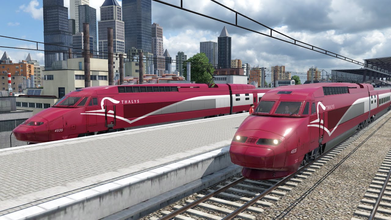 Transport Fever 2 : Thalys Paris-Bruxelles ! (cab ride) Episode 27