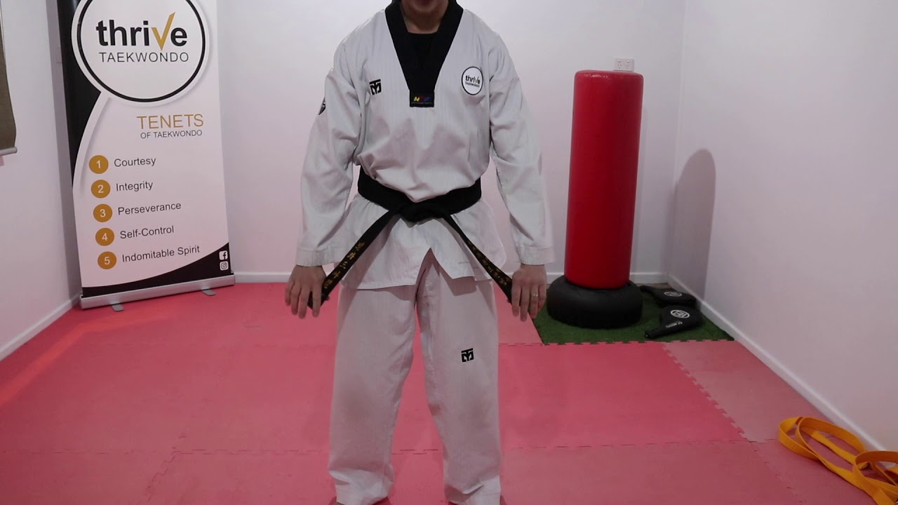 How to tie a Taekwondo Belt