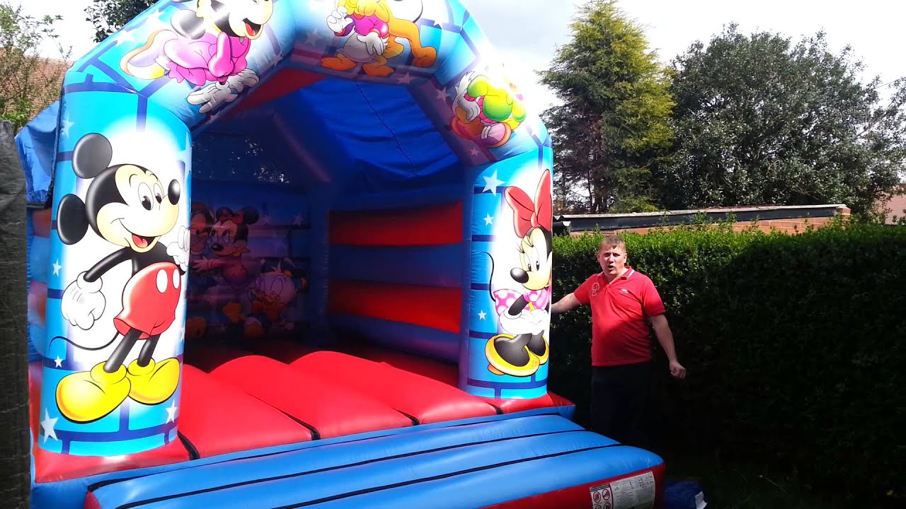 Mickey mouse castle from deanos bouncy castles