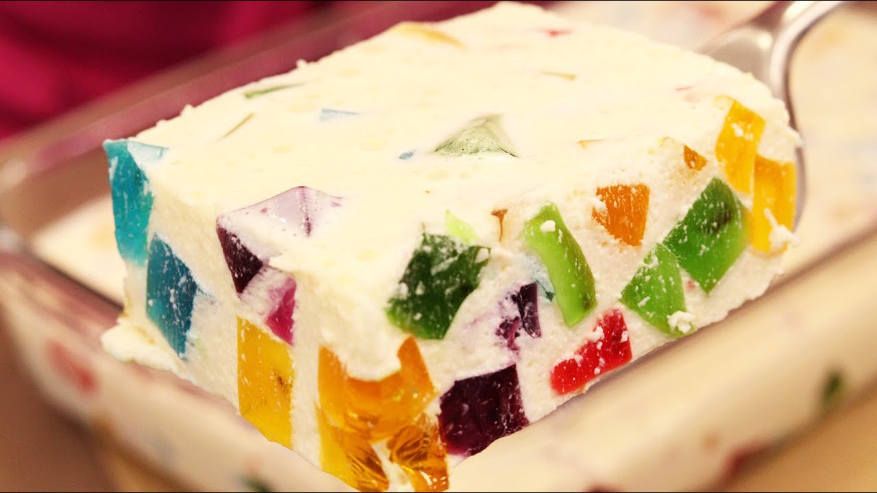 GELATINA COLORIDA CREMOSA, DELICIOSA, FÁCIL E RÁPIDA DEMAIS DE FAZER! - Isamara Amâncio