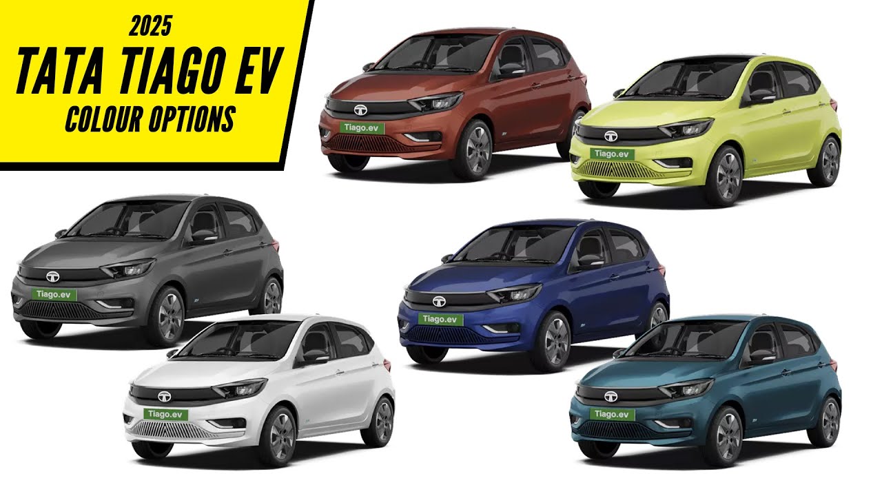 All 2025 Tiago EV Color Options: Arizona Blue, Daytona Grey, Pristine White & More | AUTOBICS