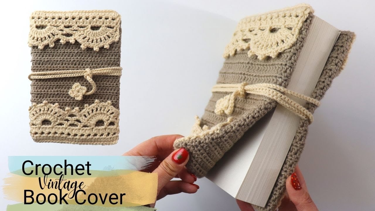 Crochet Romantic Book Cover / Notebook Case
