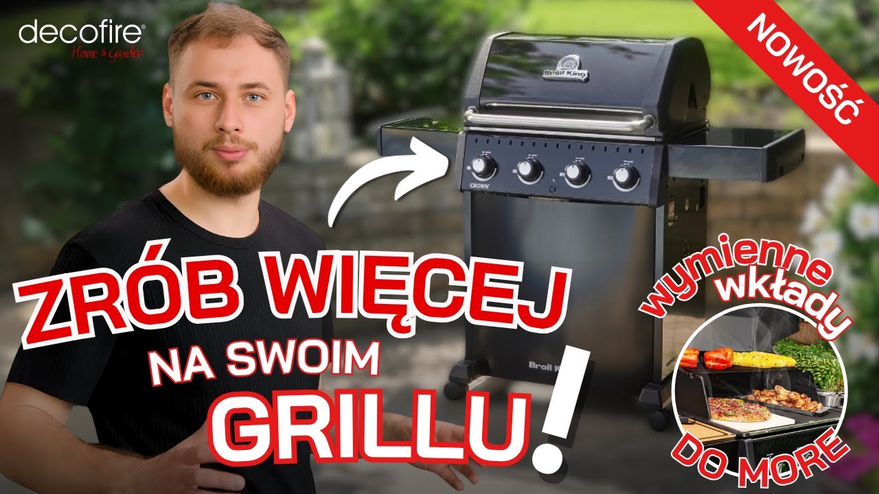 👑 Zr&oacute;b więcej na swoim grillu! NOWOŚĆ &ndash; Broil King Crown 410 Shadow | DECOFIRE