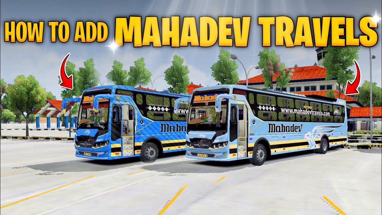 How To Add Mahadev Travels Tata BS6 Bus Mod In Bussid | Mahadev Sleeper BS6  Bus Mod Bussid