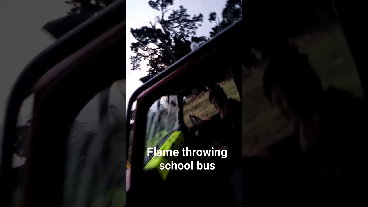 flame throwing school bus