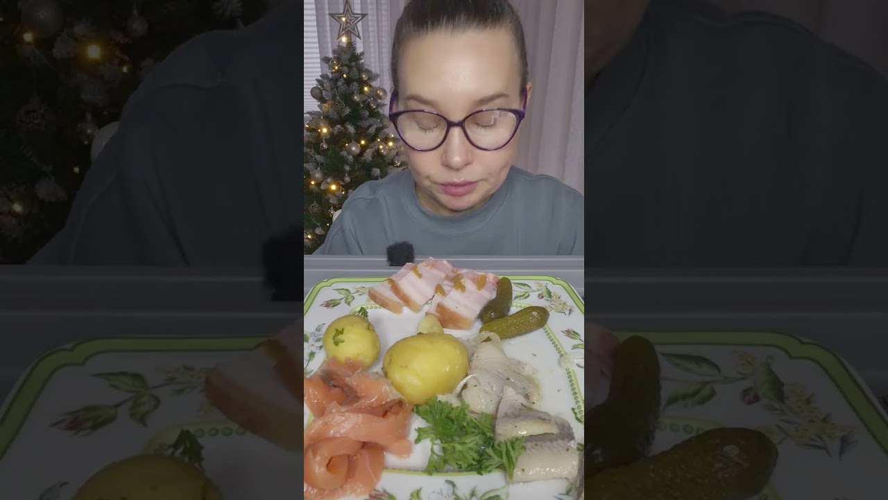 Мукбанг/Чем я пользуюсь?/Сёмга маринованая