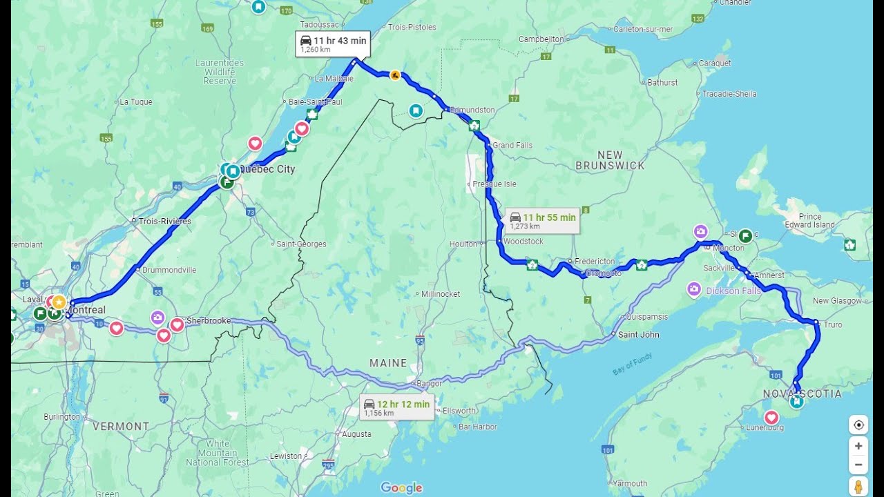 Road Trip from Montreal to Halifax