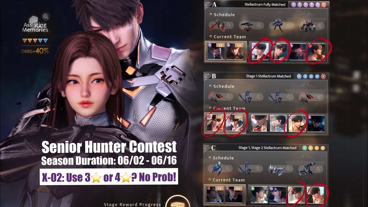 Senior Hunter Contest 06/02 - 06/16 X-02 Caleb Conquered All Stages | Love and Deepspace