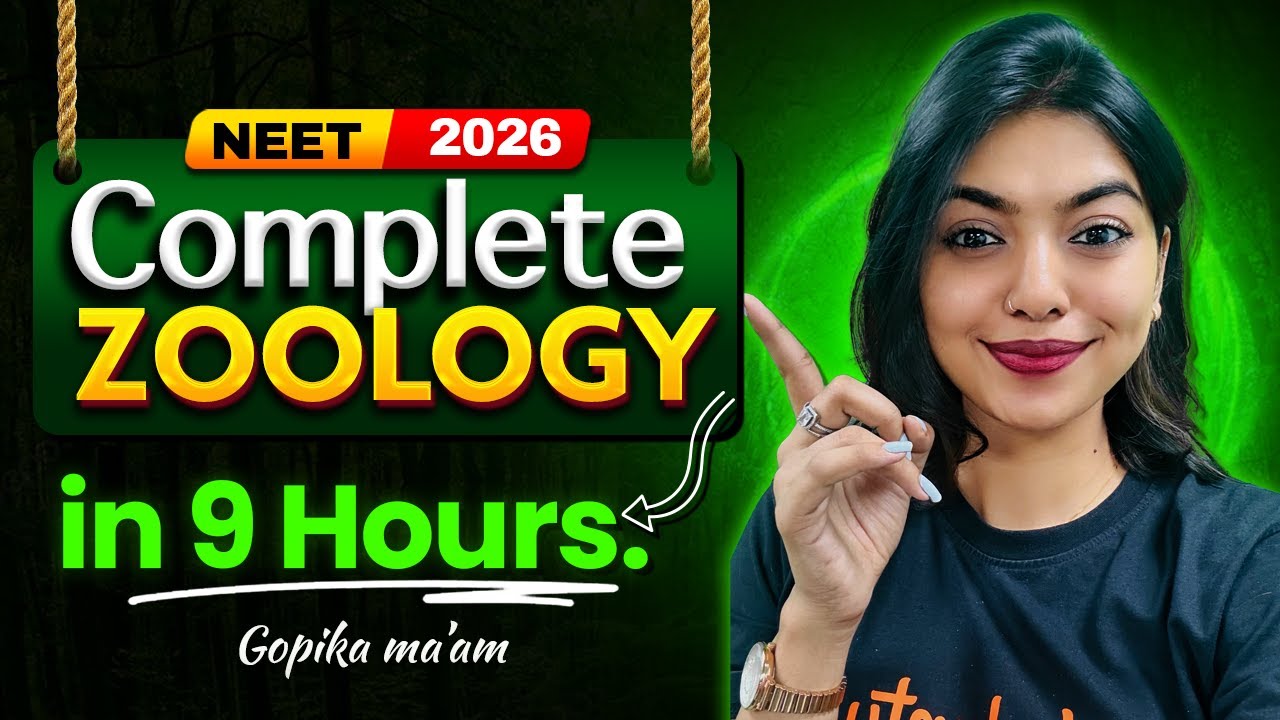Complete Zoology One Shot | Best Revision for NEET 2026 | Gopika Ma'am