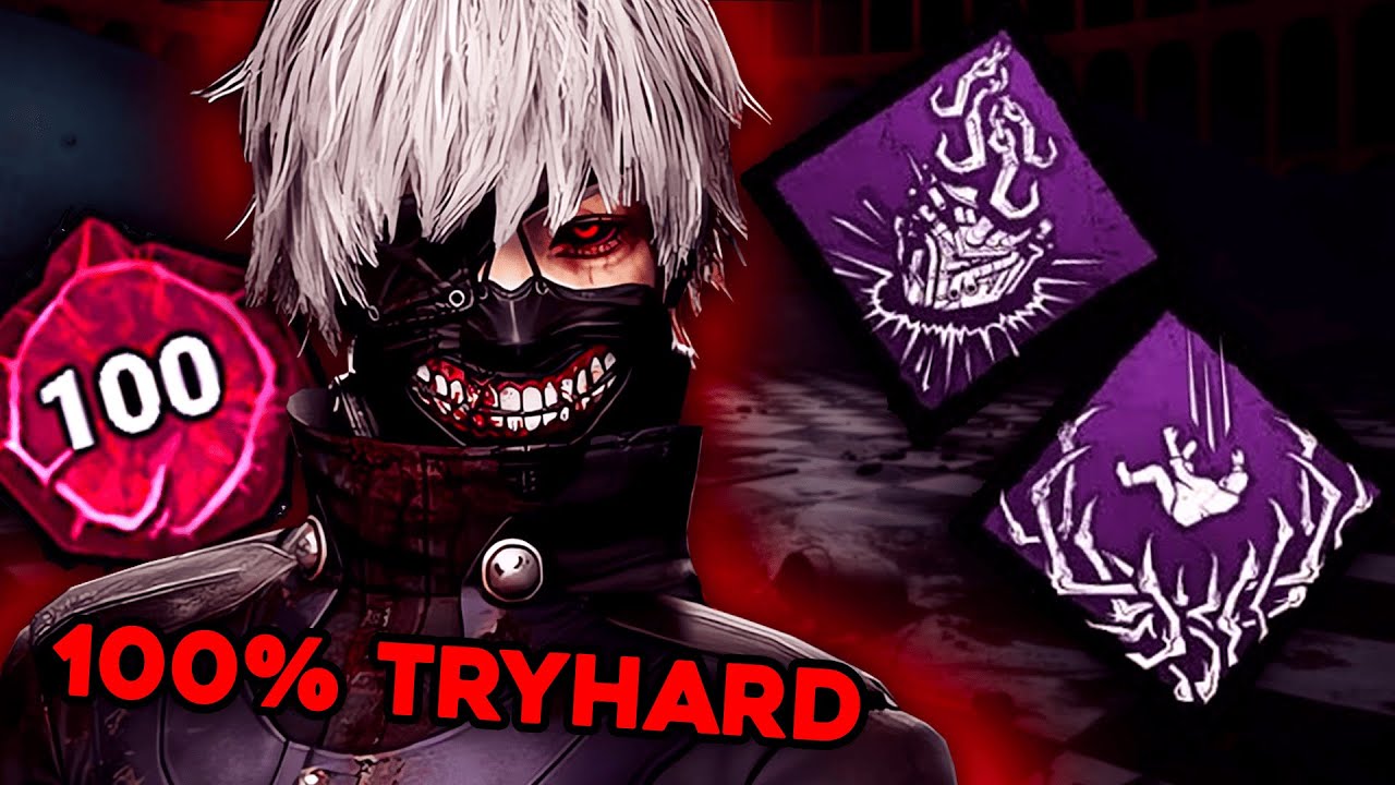 Quando um  𝐏𝟏𝟎𝟎 𝐊𝐀𝐍𝐄𝐊𝐈 joga 𝟏𝟎𝟎% 𝐭𝐫𝐲𝐡𝐚𝐫𝐝 no Dead by Daylight… (Partida explicativa)