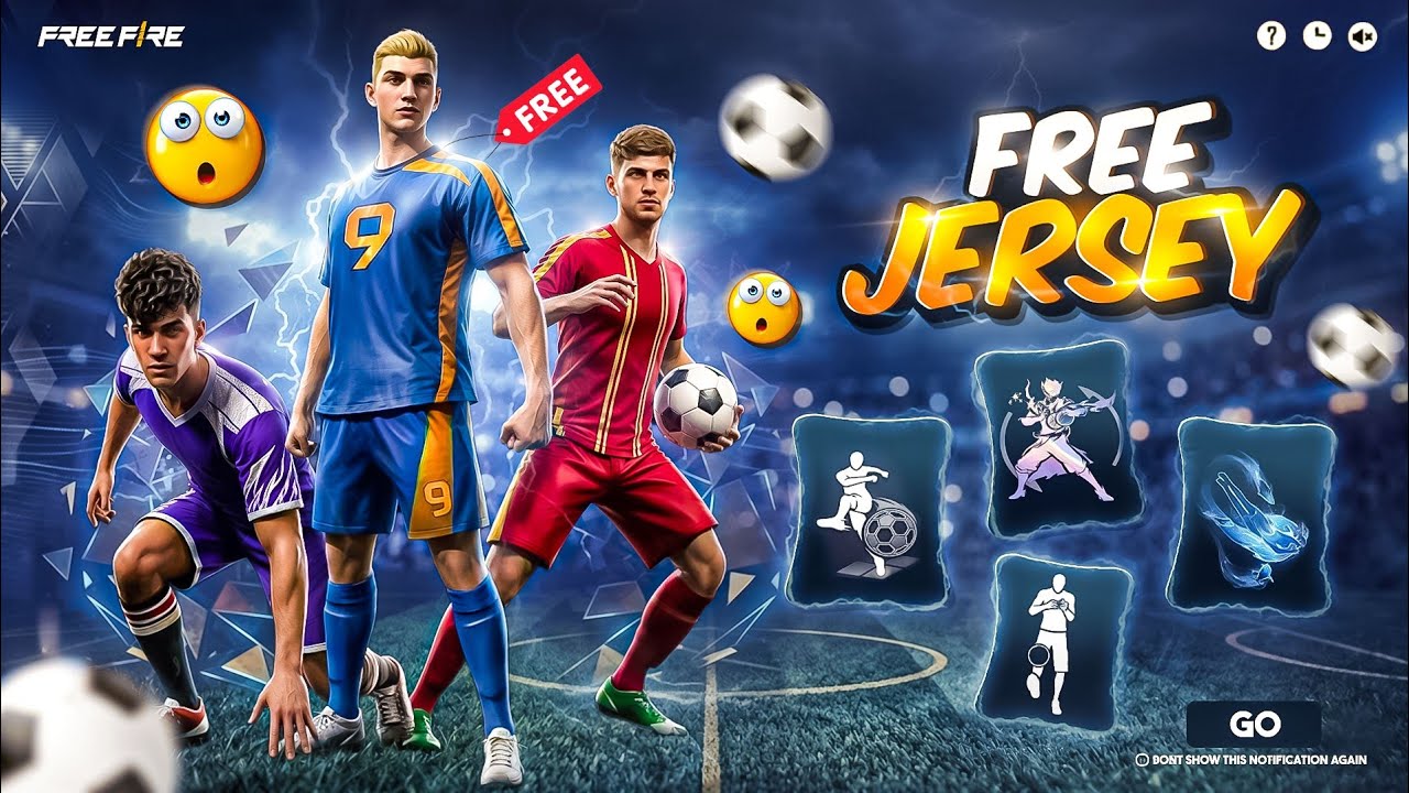 FREE JERSEYEVENT🤩FREE FIRE OB53 UPDATE || UPCOMING UPDATE FREE FIRE || FREE FIRE NEW EVENT