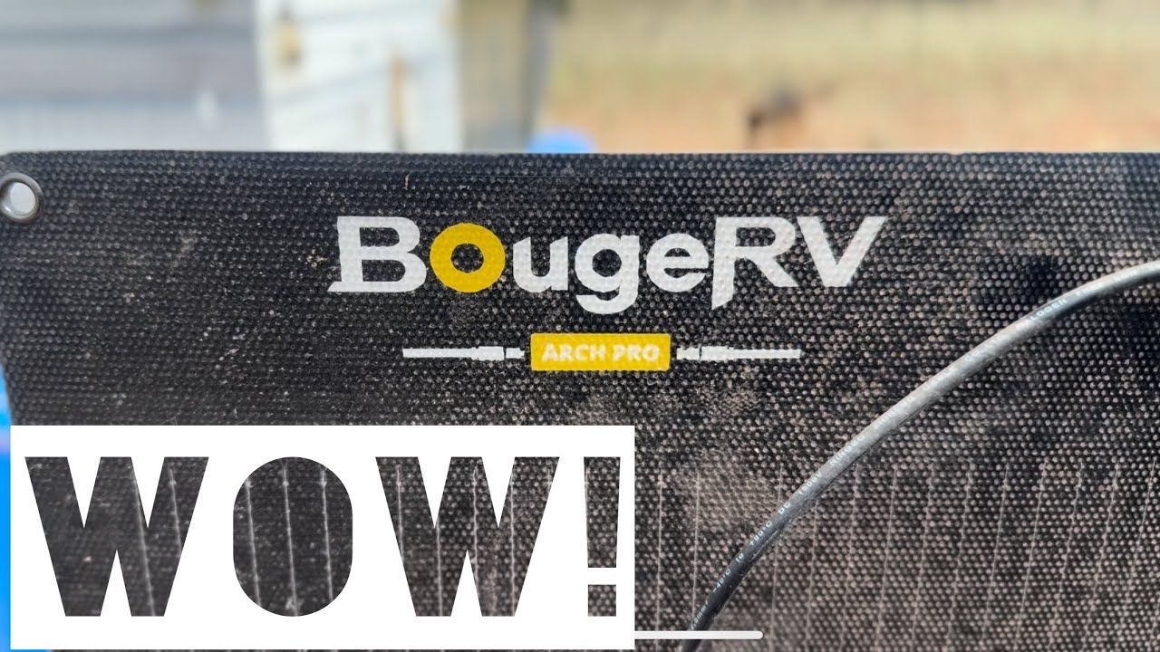 Гибкая солнечная панель BougeRV Arch pro мощностью 200 Вт.