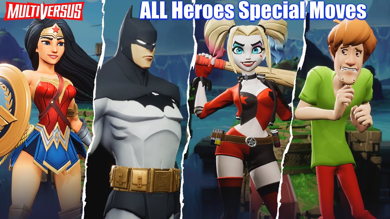 MultiVersus - All Characters Skins & Special Attacks (Alpha Gameplay)
