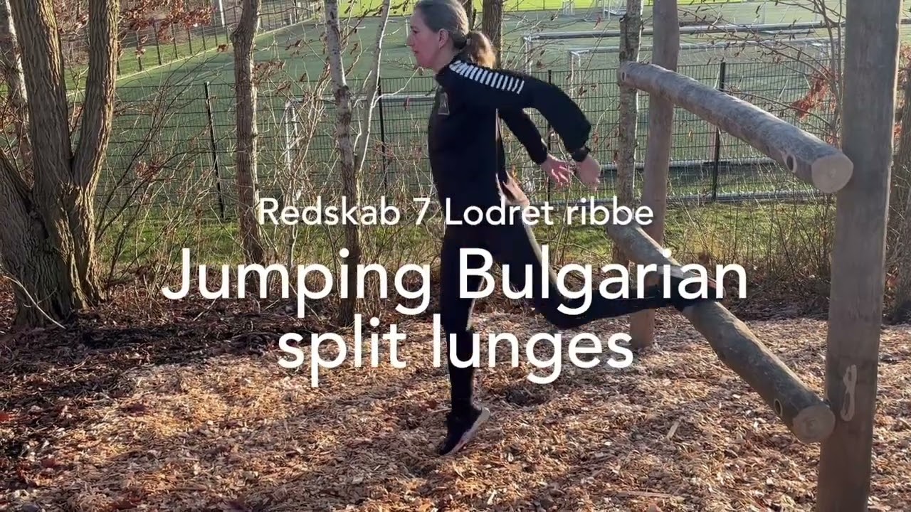 Redskab 7 Lodret ribbe - Jumping Bulgarian split lunges