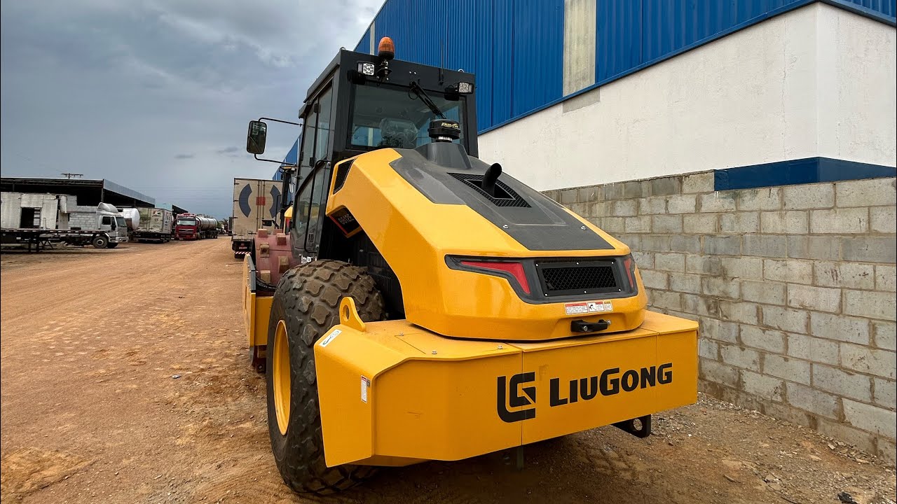 Dica Conheça o Novo 6612E Rolo Compactador Liugong Parte 1