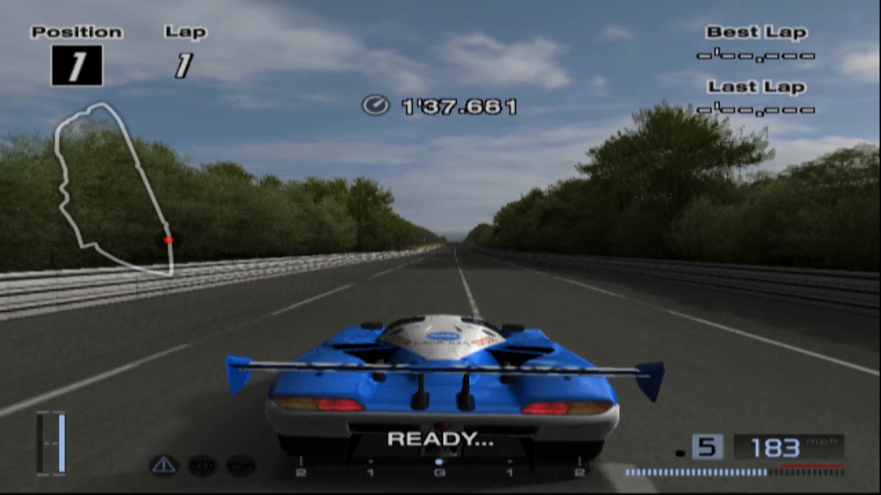 Gran Turismo 4 - Toyota Minolta 88C-V Race Car Lap on Circuit de la Sarthe
