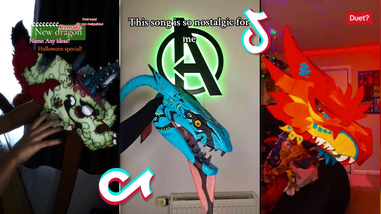 THE AMAZING Paper Dragon 🔥Dragon Puppet TikTok Compilation😍 #118