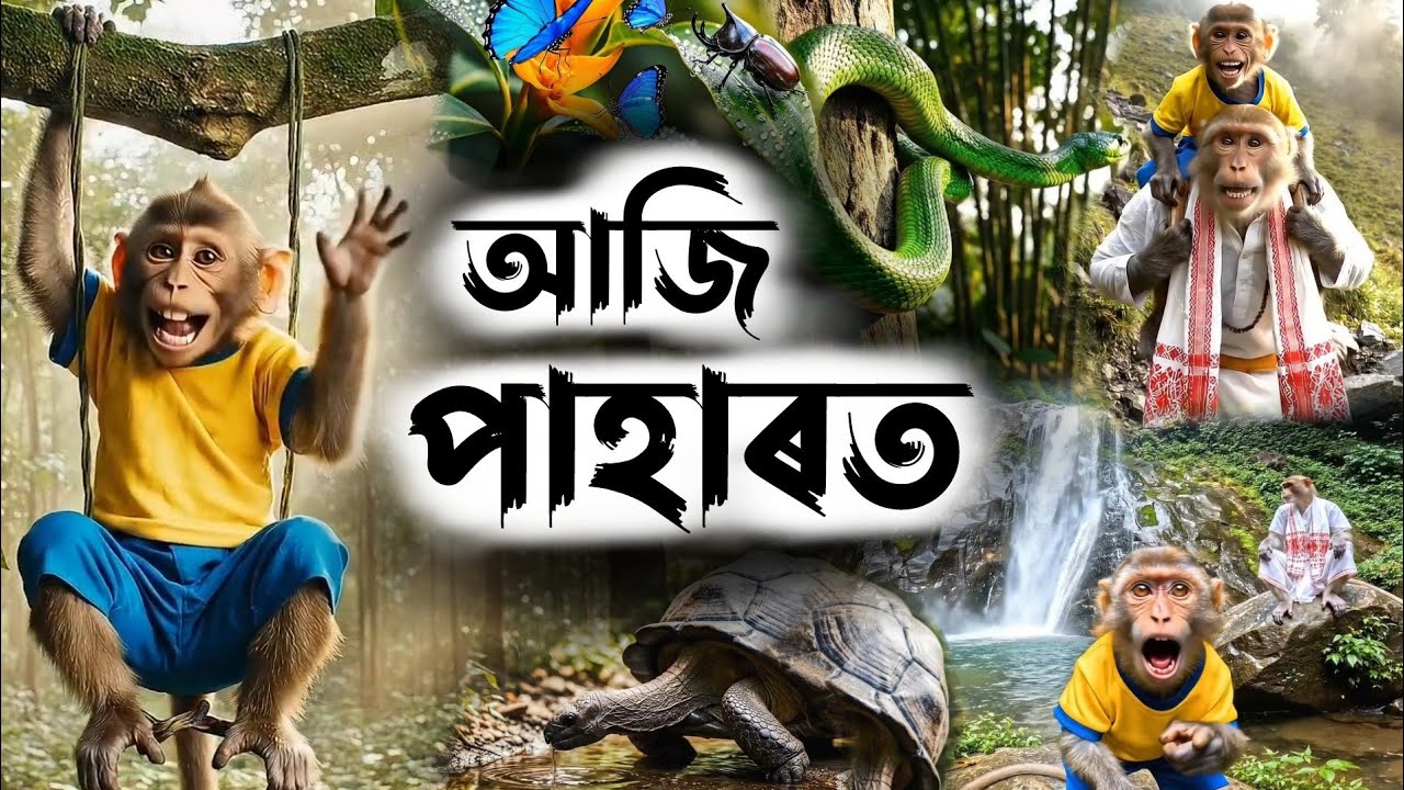 আজি পাহাৰত 😱 | Hill Tour | Assamese Monkey Vlogger | Bandor Bhokot