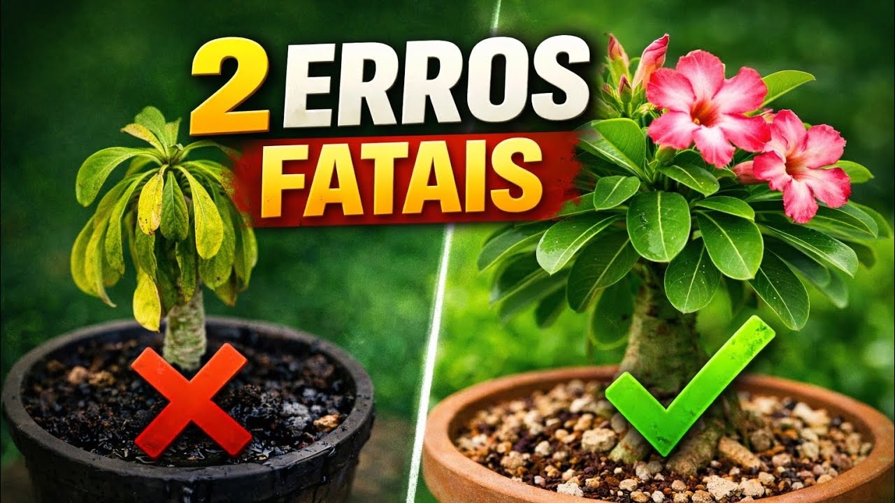 Rosa do Deserto: 2 Erros Que Fazem Ela Morrer