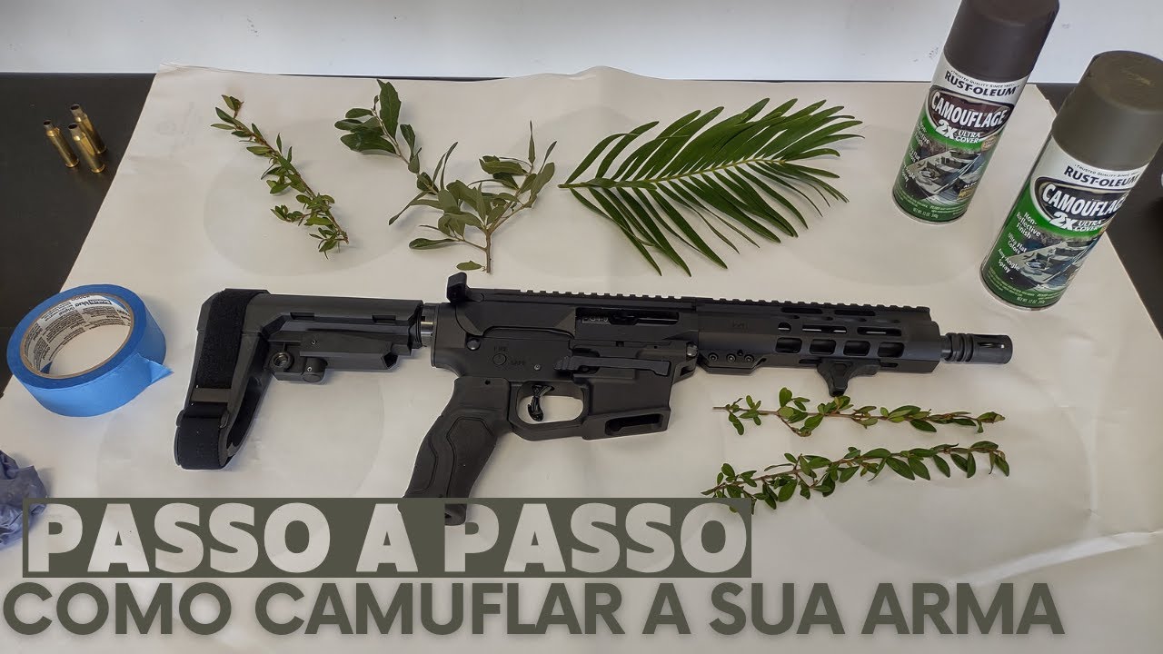 Passo a passo de como camuflar sua arma.