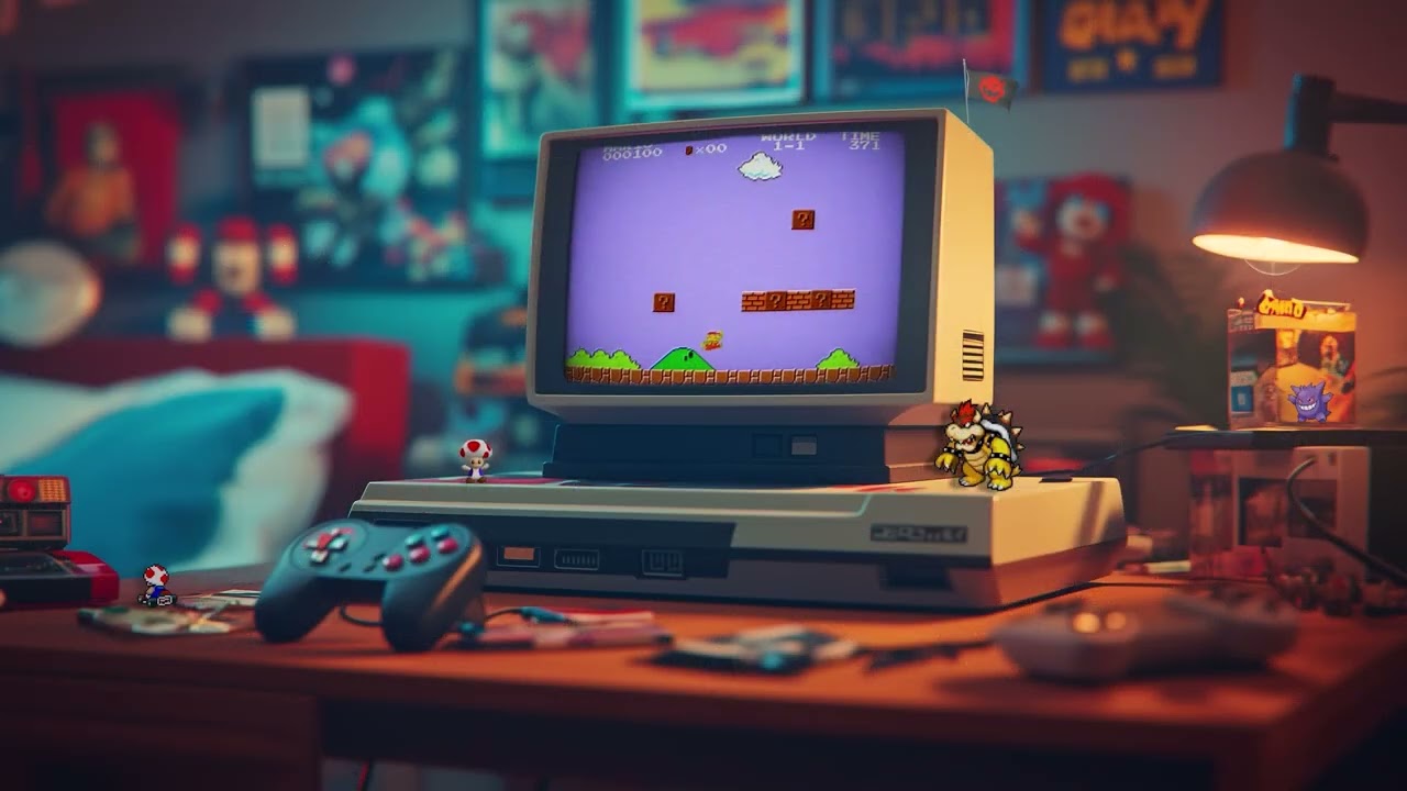 Retro Game Set 2: Animated Nostalgia Vibes | Epic Gaming Background Teaser | Old-School Gaming
