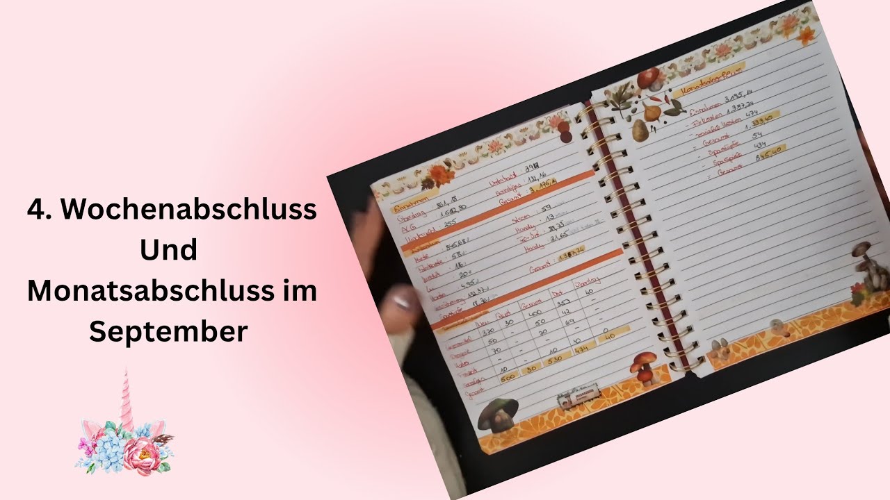 4. Wochenabschluss & Monatsabschluss im September 🍁🍂