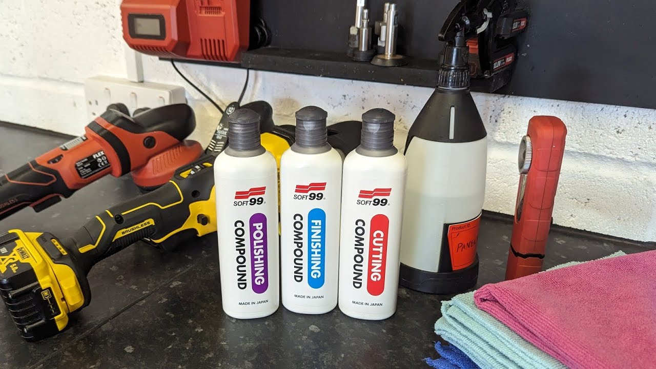 Learn To Machine Polish a Car with Soft99 abrasives combo