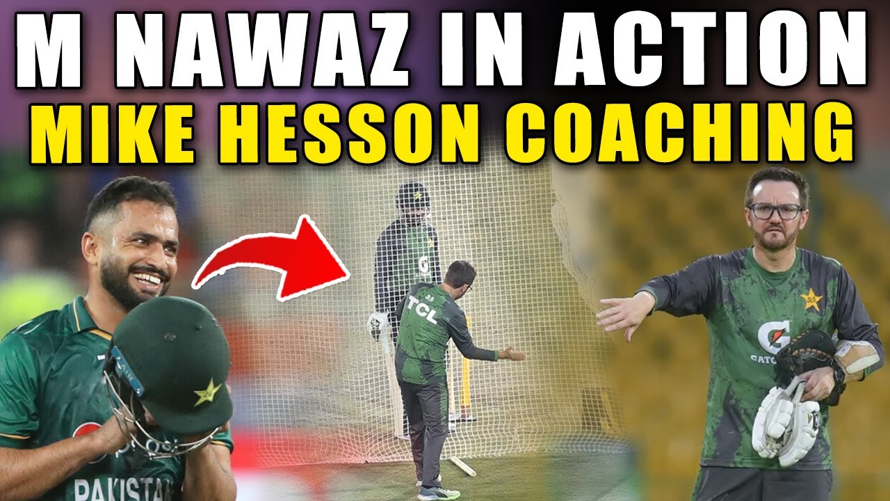 PAK Coach Mike Hesson Gives Special Batting Tips to M Nawaz 🎯 | Pakistan T20 Camp 2025