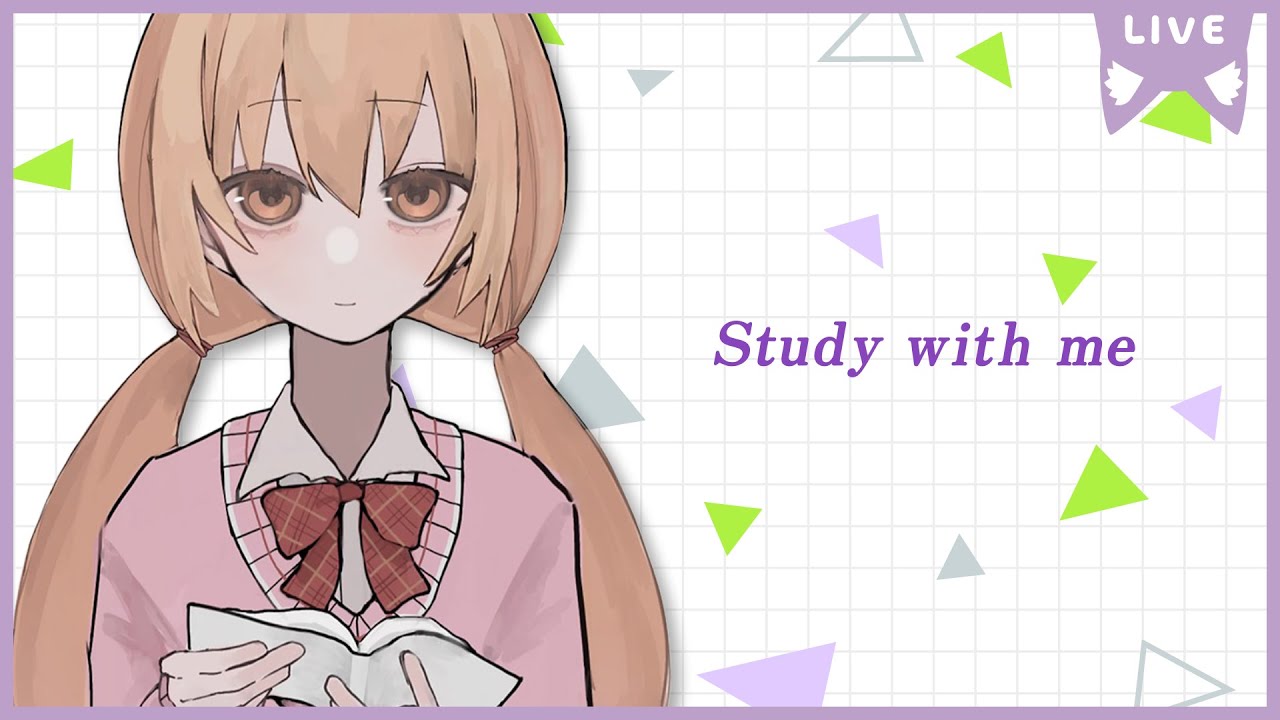 【 Study with me 】２h（30min＋5min ×4） むぎといっしょにお勉強＆作業【 にじさんじ / 家長むぎ 】