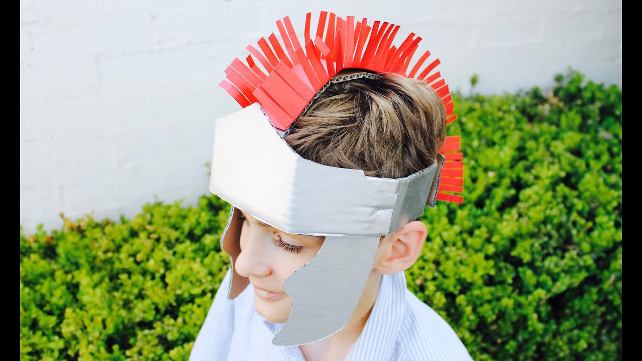 Easy craft: How to make a gladiator helmet