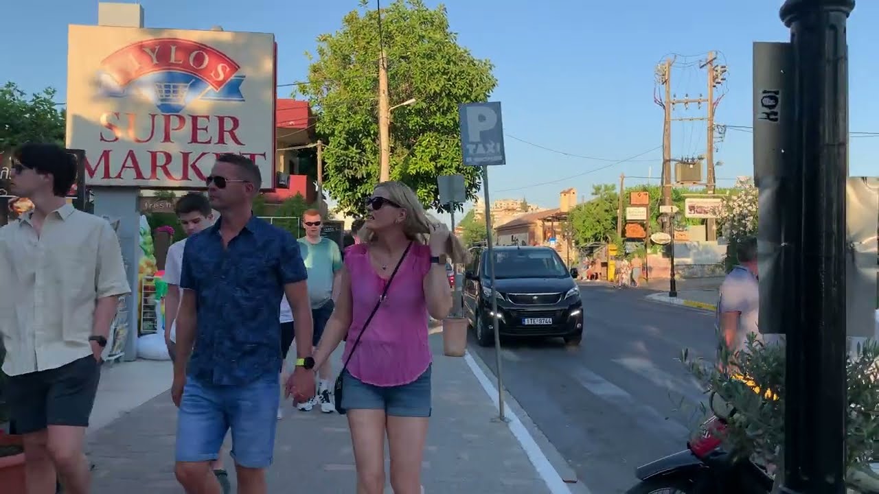 Why Everyone is Talking About Platanias, Chania 🌴 | 4K Walking Tour