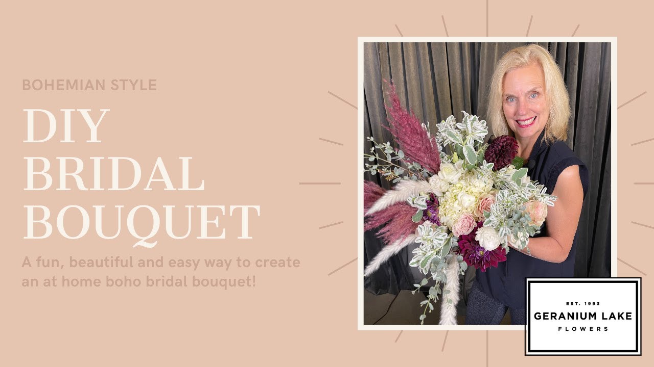 DIY Boho Bridal Bouquet - Quick, Beautiful and Easy!