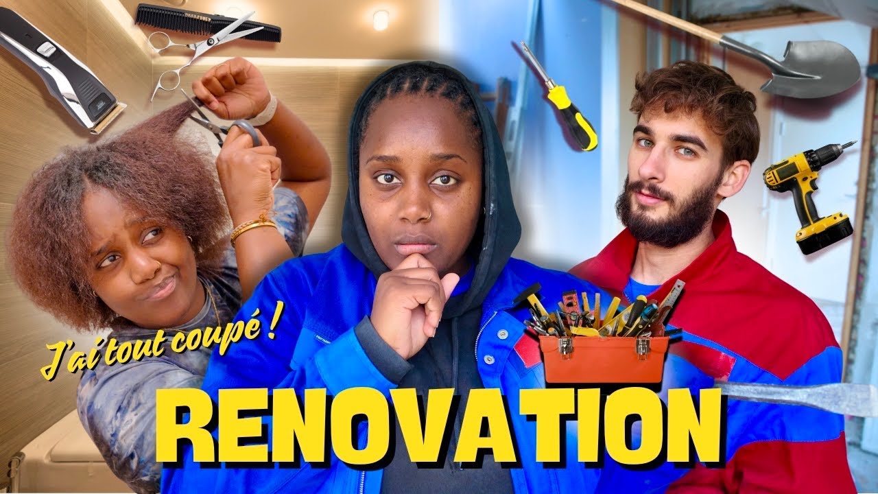 RENOVATION DE NOTRE APPARTEMENT, J'AI COUPÉ MES CHEVEUX... | Weekly Vlog