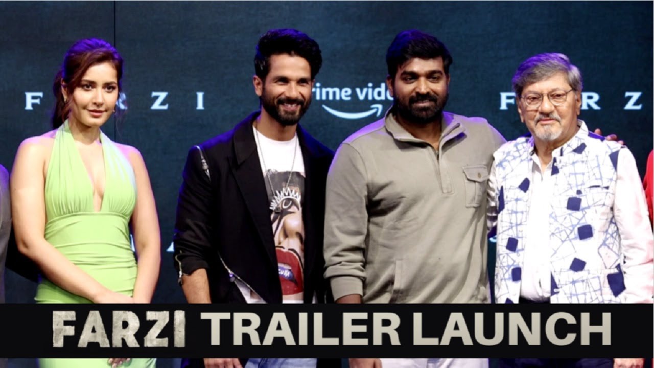 Farzi Trailer Launch Event | Shahid Kapoor, Vijay Sethupathi, Raashii Khanna |  Prime Video India