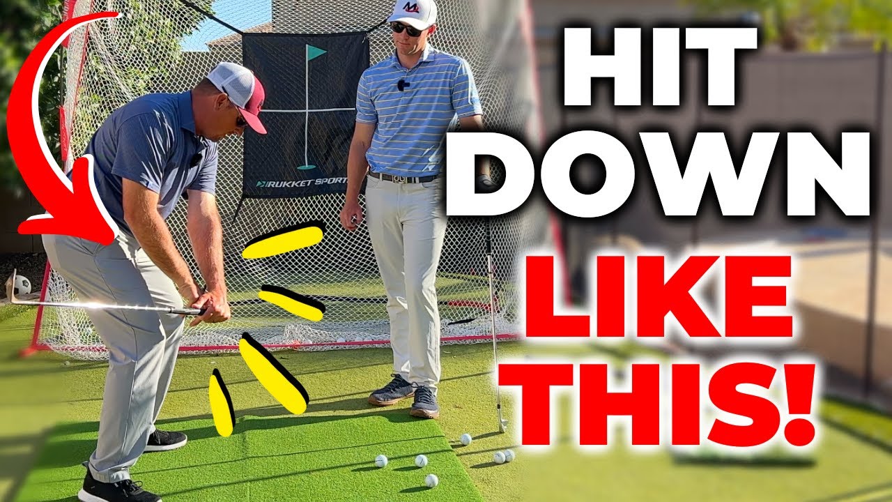 How To Hit Down On The Golf Ball (Without Getting Steep!)