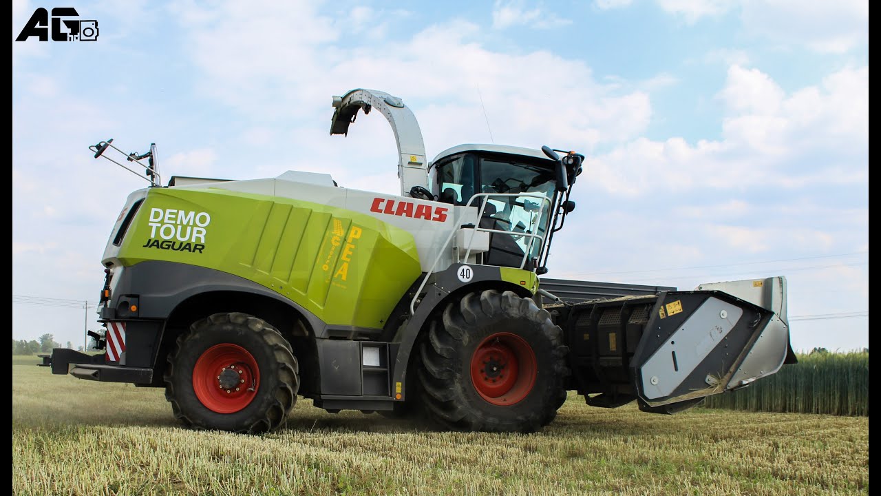 trinciatura triticale | JAGUAR 980 demo tour / JOHN DEERE 8270r, 6520/CLAAS AXION 870 | GRUPPO PEA