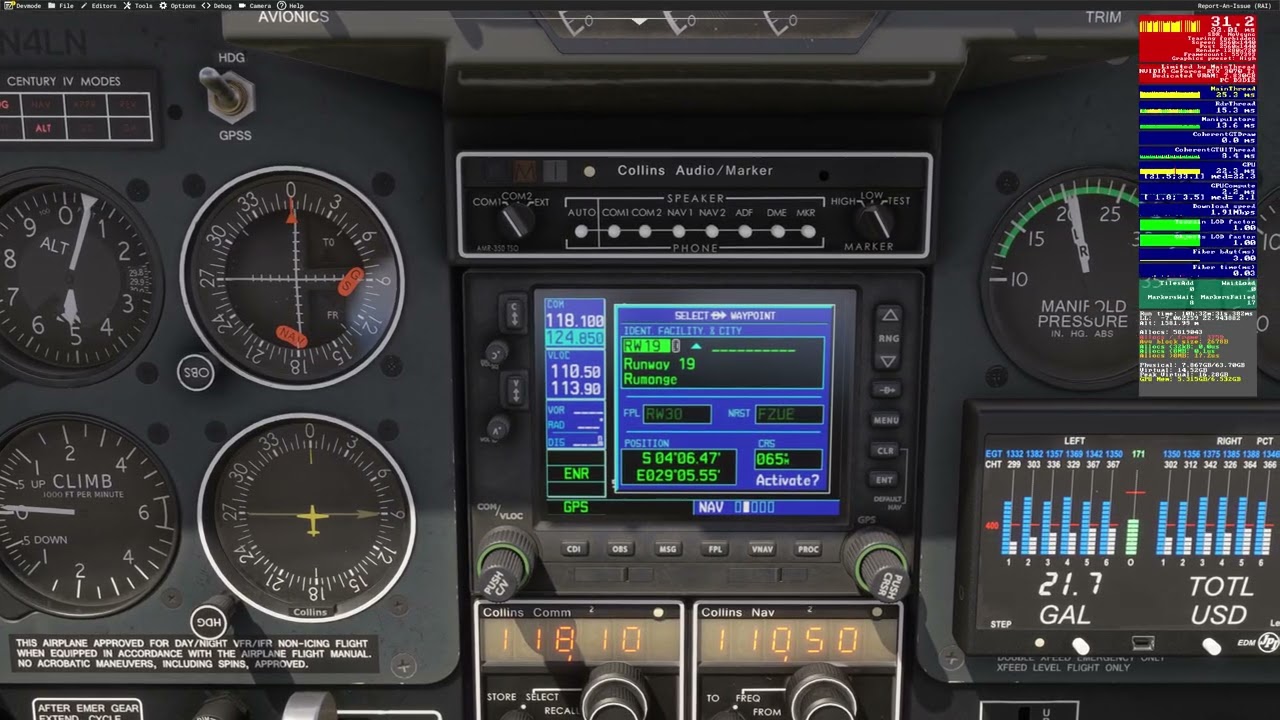 A2A Aerostar 600 - Garmin issue