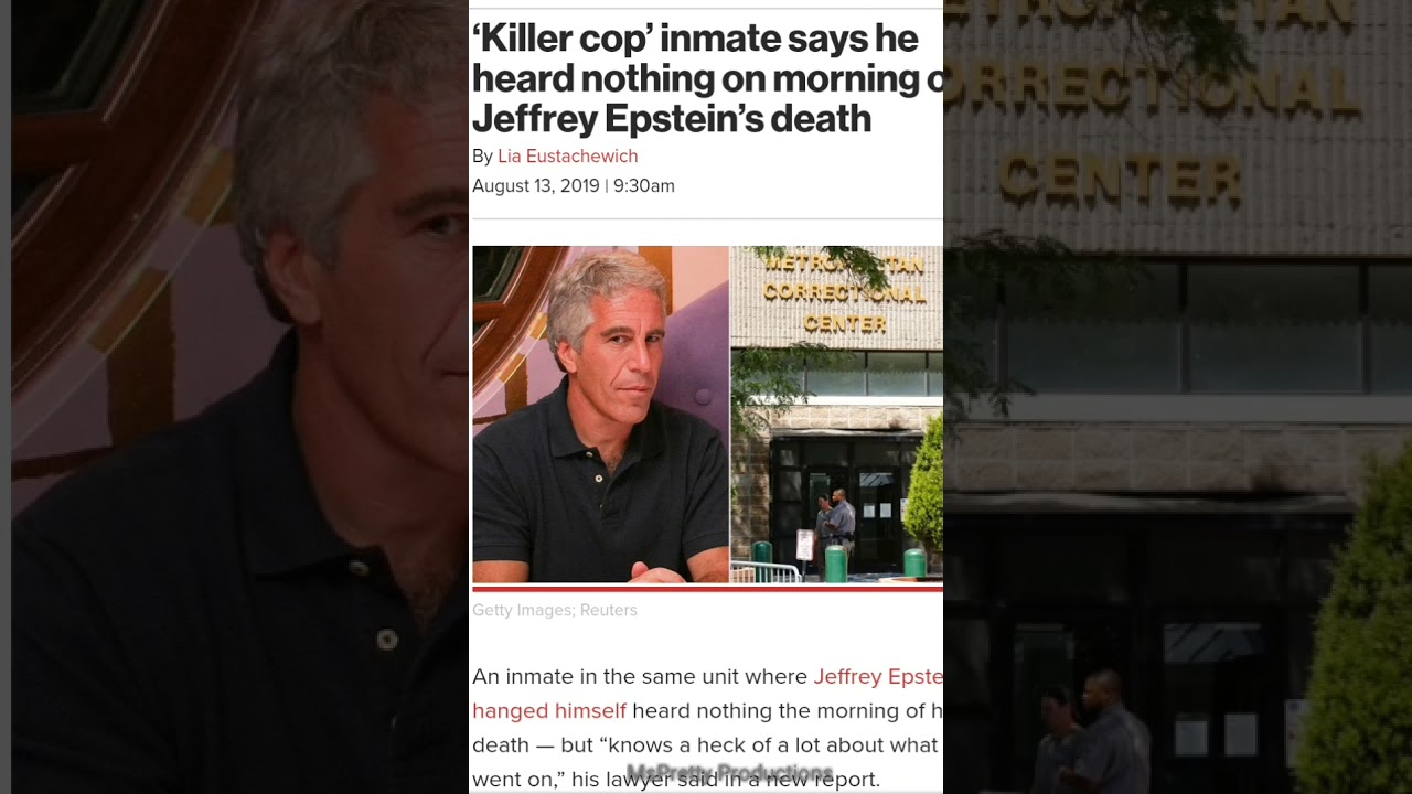 Jeffrey Epstein's Cellmate | Killer Ex Cop | Says He Is Not Responsible For His Death [You Decide]